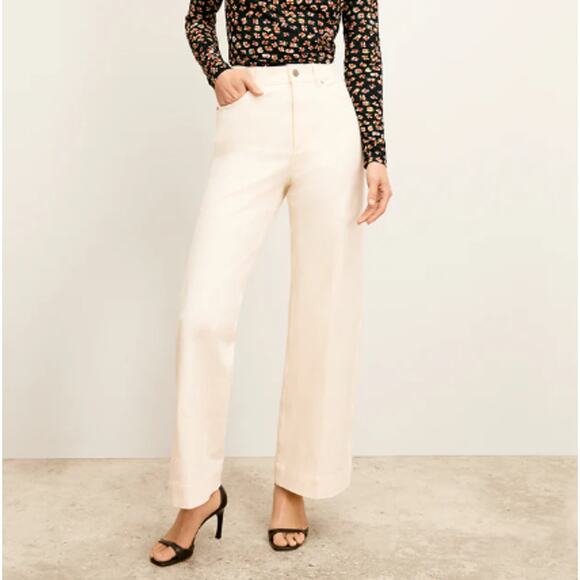 MM. LaFleur Women's Tusk The Milo Wide-Leg Jean Size 16 - Picture 1 of 11